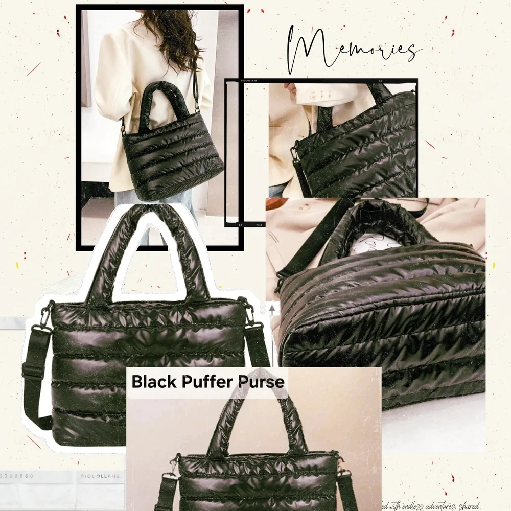 Black Puffer Purse